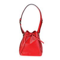 Louis Vuitton Red Epi Leather Petit Noé Bag