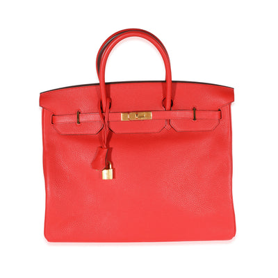 Hermès Geranium Togo Birkin 40 GHW