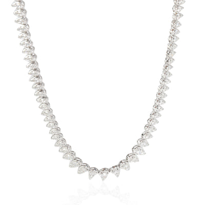 Diamond  Necklace in 950 Platinum 5 CTW