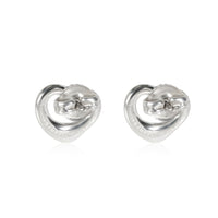 Tiffany & Co. Elsa Peretti Open Heart Earrings in  Sterling Silver