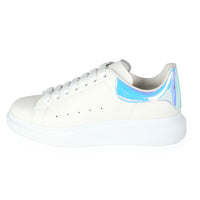 Alexander McQueen -  Alexander McQueen Oversized Sneaker White Iridescent (43