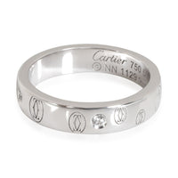 Cartier Logo de Cartier Diamond Ring in 18k White Gold 0.10 CTW