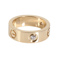 Cartier LOVE Diamond Ring in 18k Yellow Gold 0.22 CTW