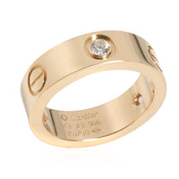 Cartier LOVE Diamond Ring in 18k Yellow Gold 0.22 CTW