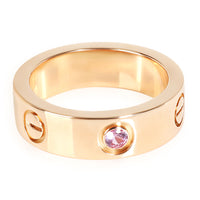 Cartier LOVE Sapphire Ring in 18K Rose Gold Pink