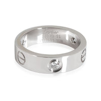 Cartier LOVE Diamond Ring in 18k White Gold 0.22 CTW