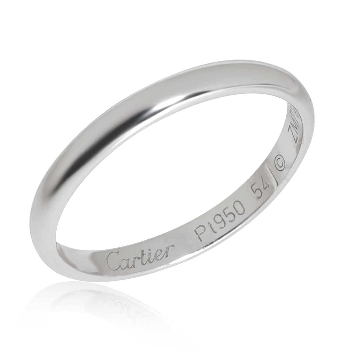 Cartier 1895 2.5 mm Wedding Band in Platinum