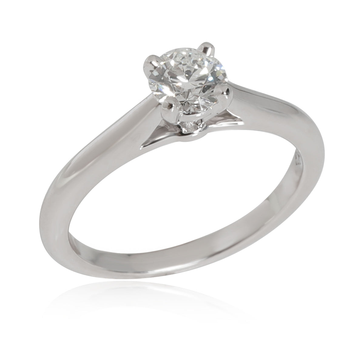 Cartier 1895 Diamond Engagement Ring in Platinum F VVS1 0.42 CTW