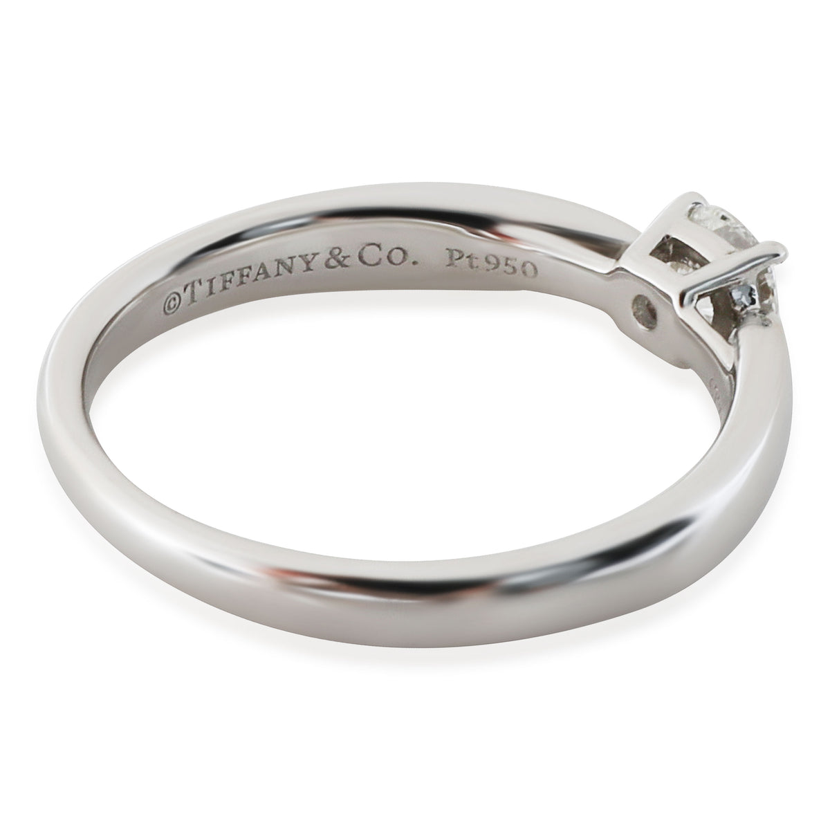 Tiffany & Co. Harmony Diamond Solitaire Ring in 950 Platinum H VS1 0.25 CTW