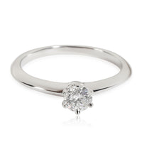 Tiffany & Co. Diamond Engagement Solitaire Ring in Platinum H VS1 0.30 ct