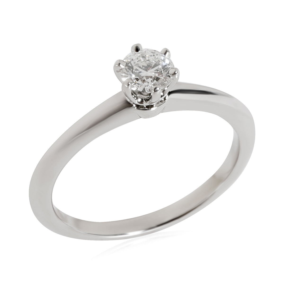 Tiffany & Co. Diamond Engagement Solitaire Ring in Platinum H VS1 0.30 ct