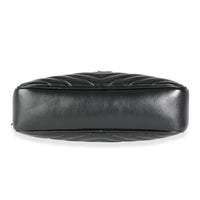 Saint Laurent Black Matelassé Calfskin Monogram Lou Camera Bag