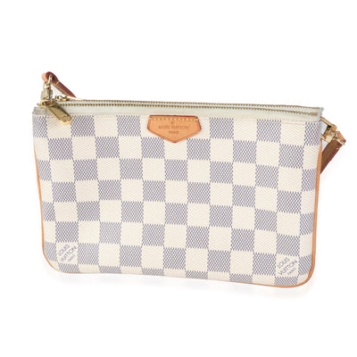 Louis Vuitton Damier Azur Double Zip Pochette