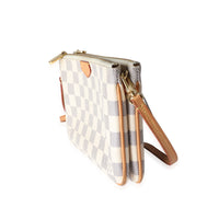 Louis Vuitton Damier Azur Double Zip Pochette