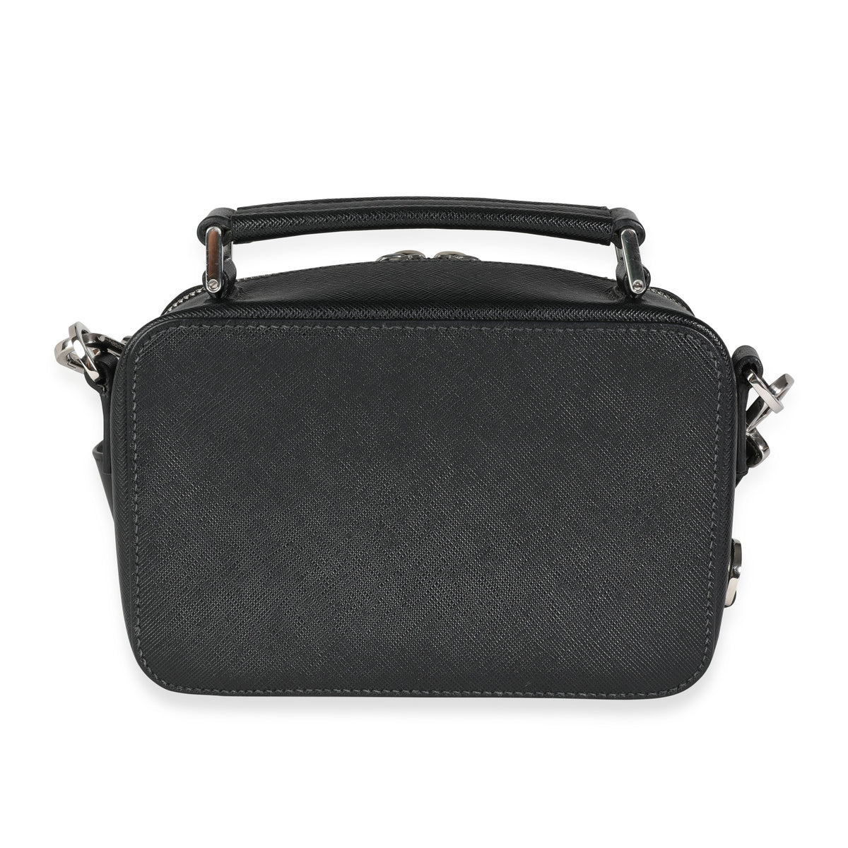 PRADA Saffiano Brique Crossbody Bag Black (Excellent Condition