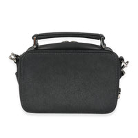 Prada Black Saffiano Leather Brique Cross-Body Bag