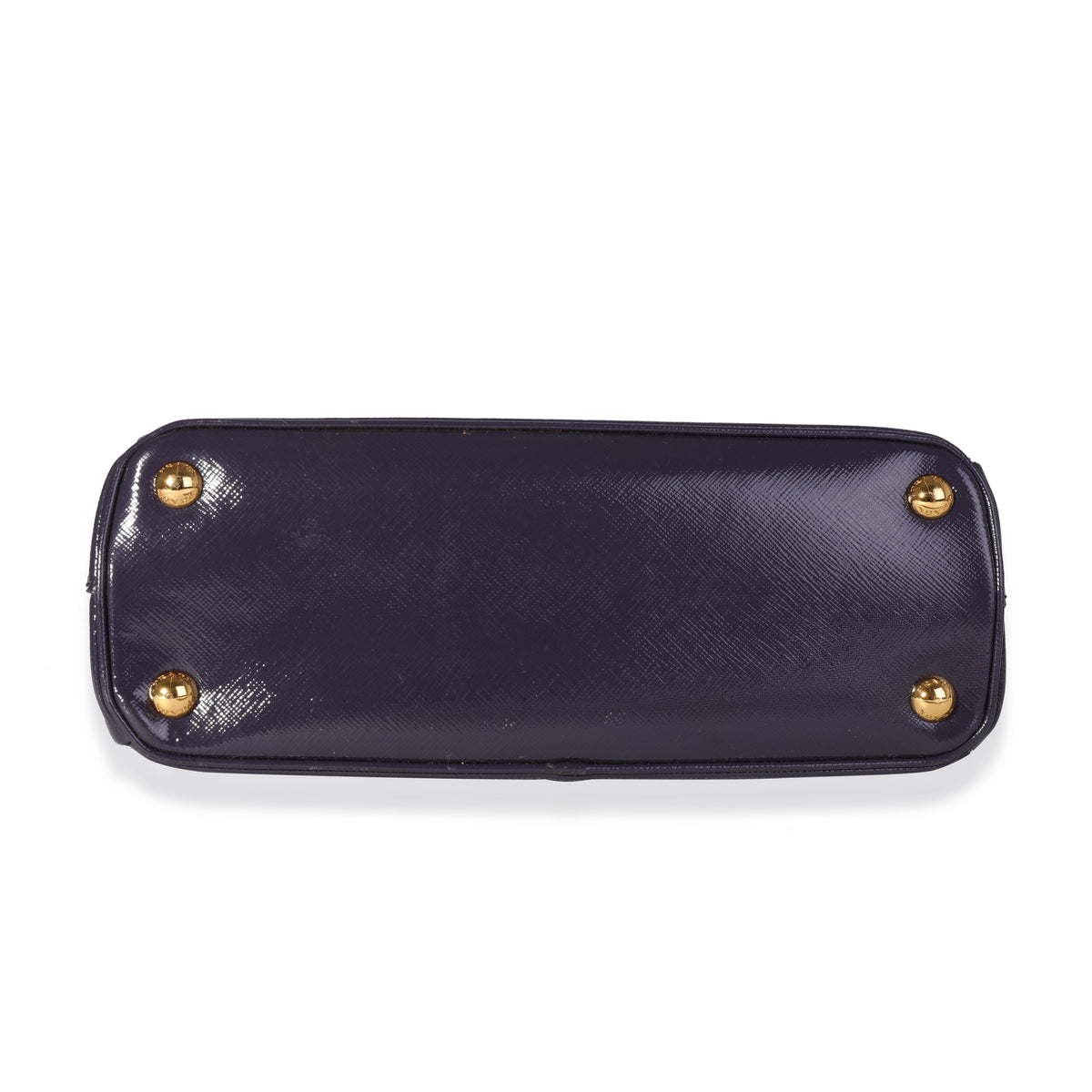 Prada Purple Patent Saffiano Leather Small Galleria Double Zip Tote, myGemma, SG