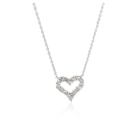 Tiffany & Co. Heart Diamond Pendant in 950 Platinum 0.54 CTW