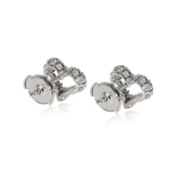 Tiffany & Co. Heart Diamond Stud Earring in Platinum 0.57 CTW
