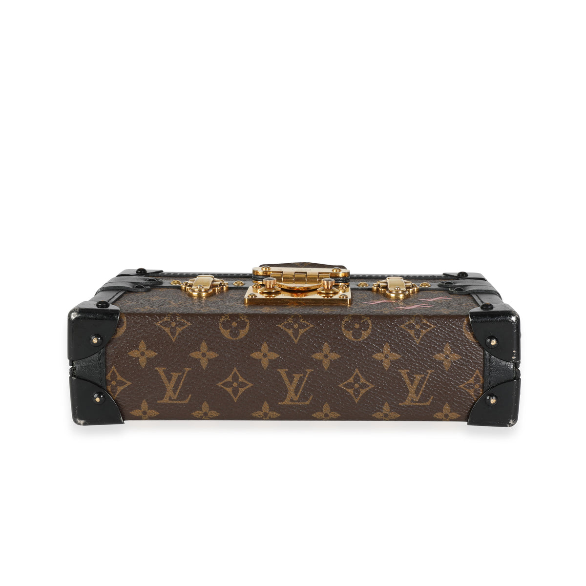 Louis Vuitton LV GHW Petite Malle V Shoulder Bag M46309 Monogram Brown