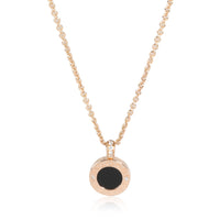 Bulgari Bvlgari Diamond & Mother of Pearl Pendant in 18k Rose Gold 0.06 CTW