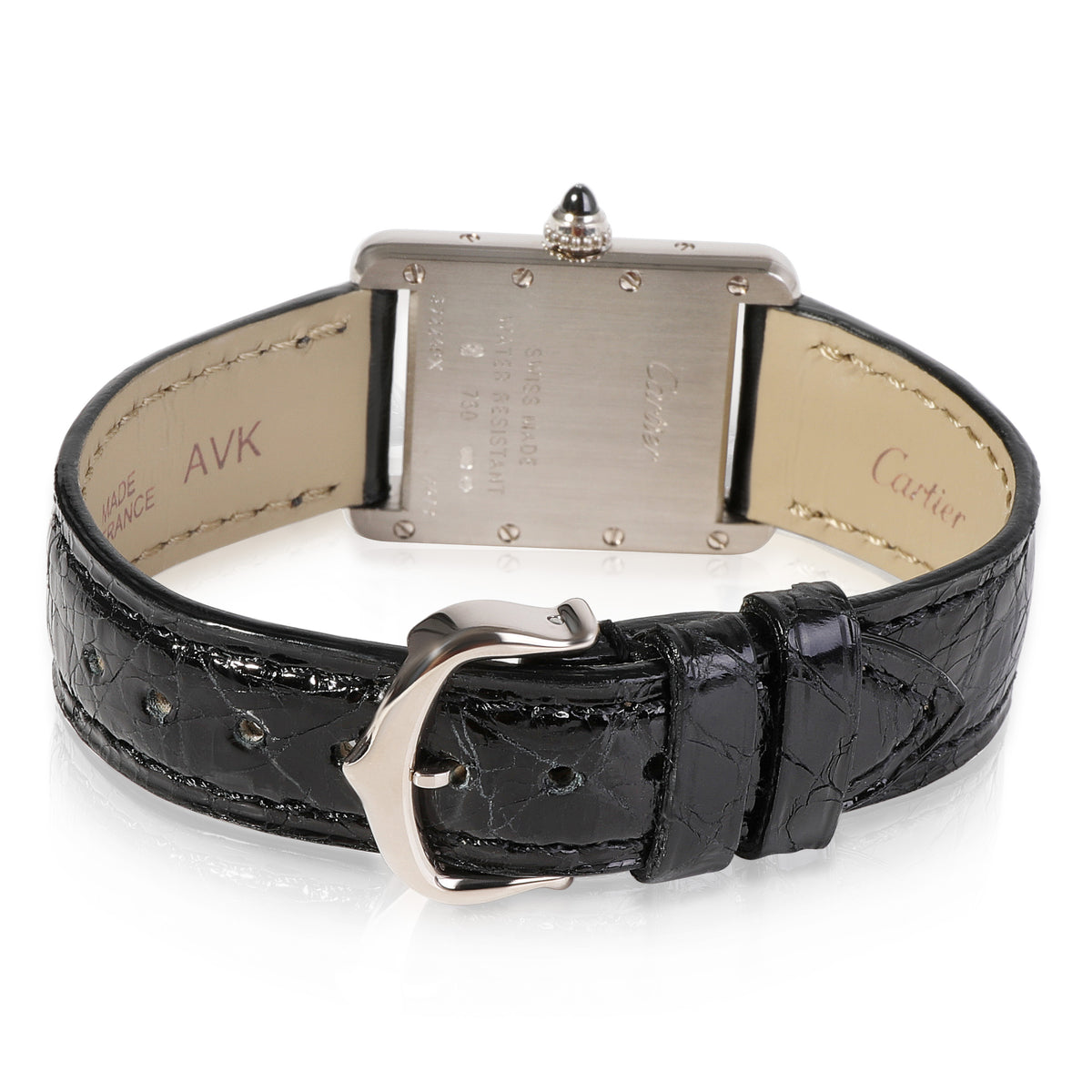 Cartier Tank Louis W1541056 Women's Watch in 18kt White Gold