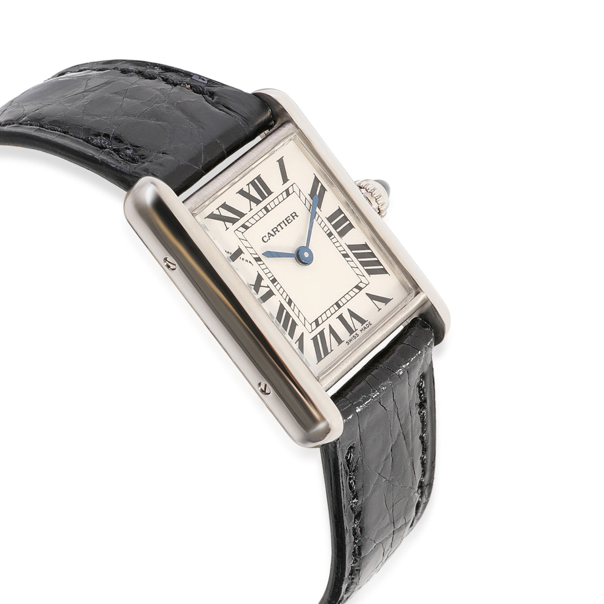 Cartier Tank Louis W1541056 Women's Watch in 18kt White Gold