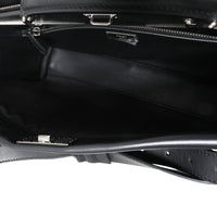 Fendi Black Leather Peekaboo Monster Large Briefcase Bag