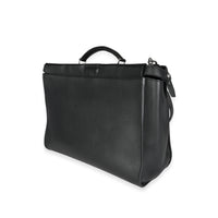 Fendi Black Leather Peekaboo Monster Large Briefcase Bag