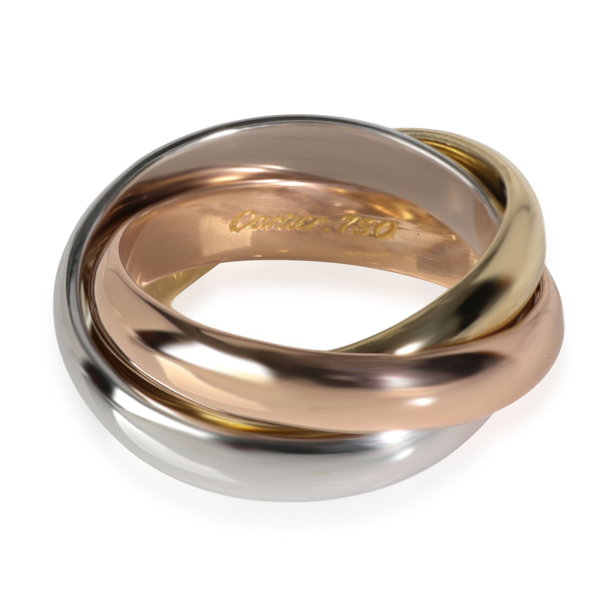 Cartier Trinity Ring in 18k 3 Tone Gold