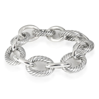 David Yurman XL Oval Chain Collection Bracelet in  Sterling Silver