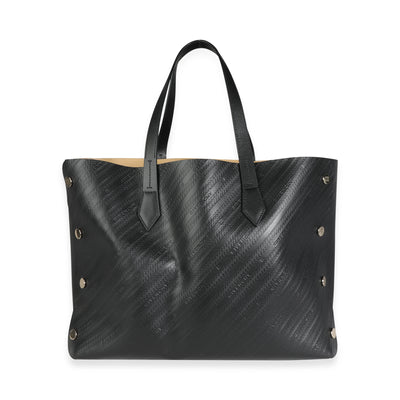 Givenchy Black Chain-Embossed Medium Bond Shopper Tote