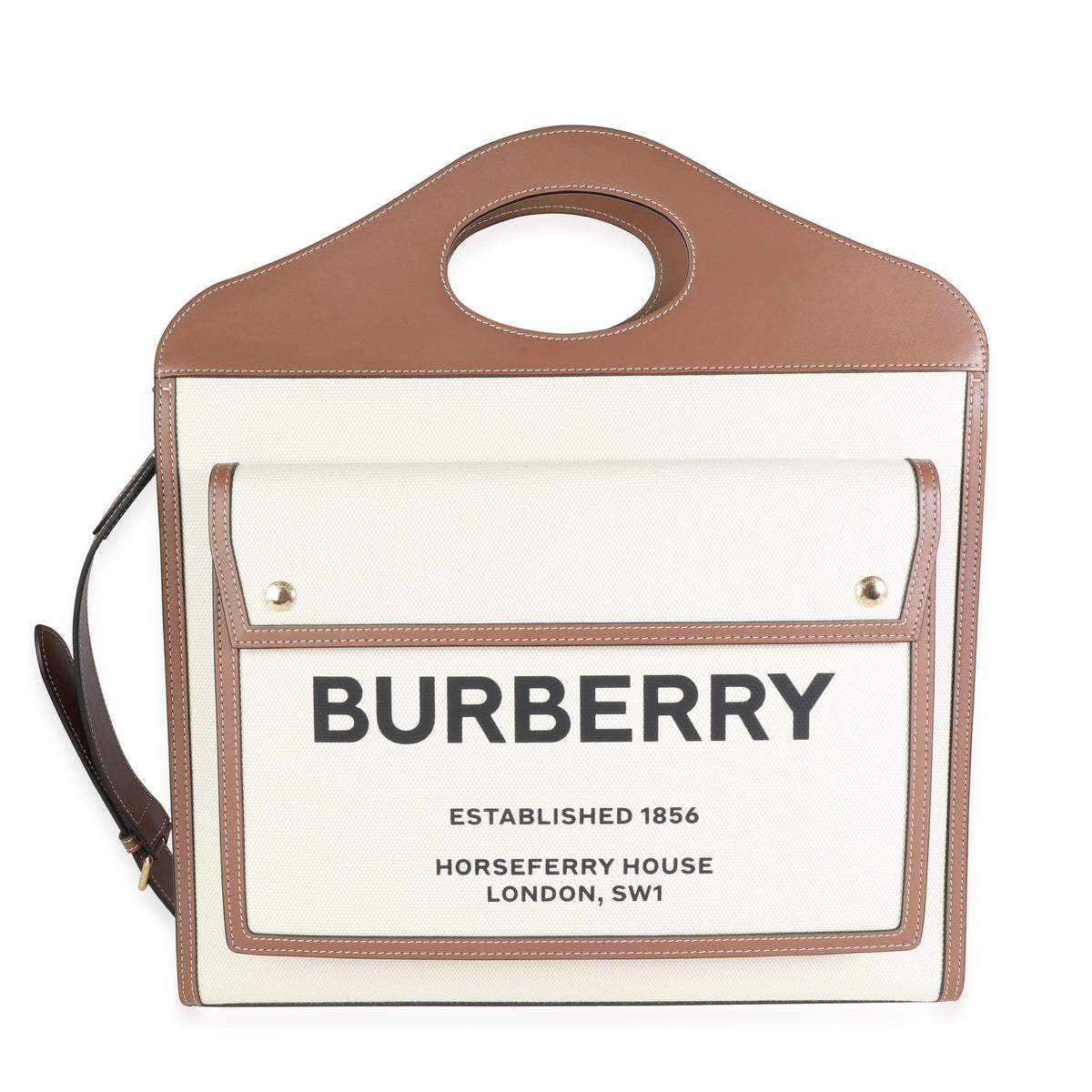 Burberry Bridle Brown Monogram E-Canvas Small TB Bag, myGemma, DE