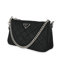 Prada Nero Tessuto Impuntu Bandoliera Convertible Crossbody