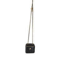 Chanel Black Quilted Lambskin Pearl Crush Small Box Bag