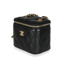 Chanel Black Quilted Lambskin Pearl Crush Small Box Bag, myGemma