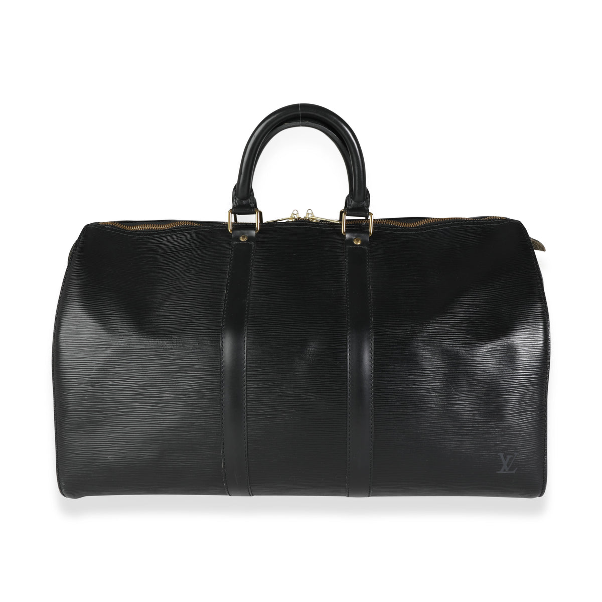 Louis Vuitton Black Epi Leather Keepall 50