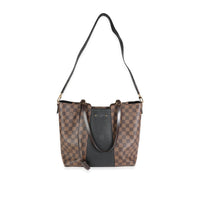 Louis Vuitton Damier Ebene Canvas & Taurillon Leather Jersey Tote Bag