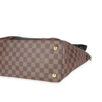 Louis Vuitton Damier Ebene Canvas & Taurillon Leather Jersey Tote Bag