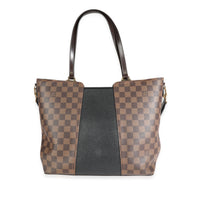 Louis Vuitton Damier Ebene Canvas & Taurillon Leather Jersey Tote Bag