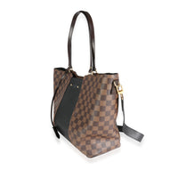 Louis Vuitton Damier Ebene Canvas & Taurillon Leather Jersey Tote Bag