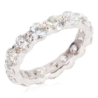 Round Cut Diamond Eternity Band in Platinum 3 1/2 Ctw