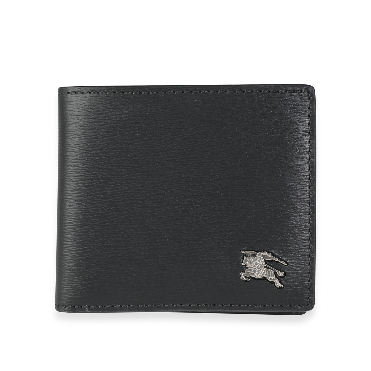 Knight Wallet Burberry Black Leather Equestrian Knight Device Bifold Wallet | myGemma ...