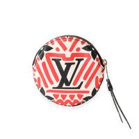 Cream & Red Monogram Giant Crafty Round Coin Purse