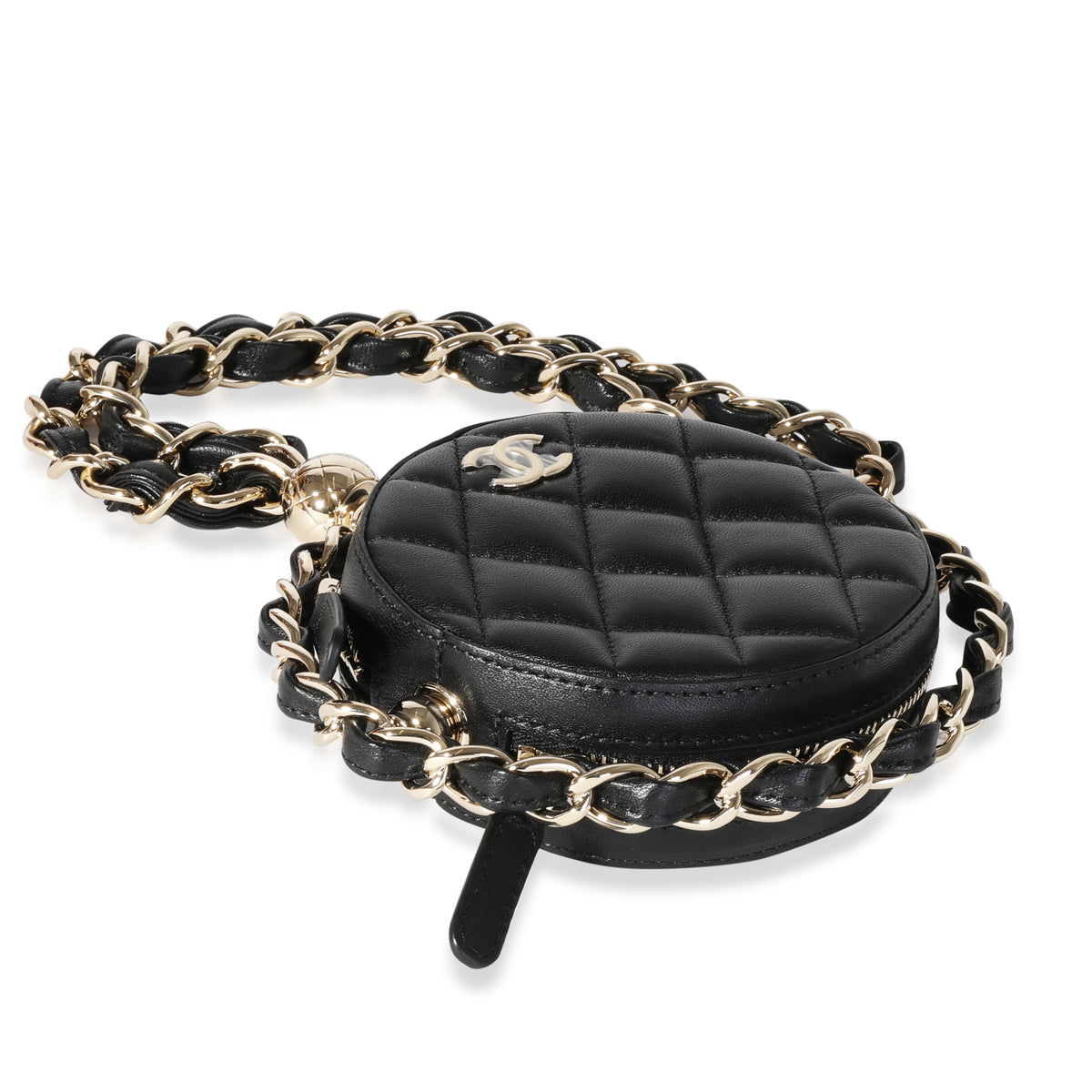 Chanel Quilted Lambskin Clutch with Chain