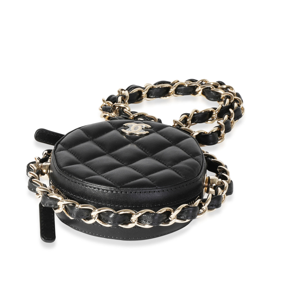 Chanel Quilted Lambskin Clutch with Chain