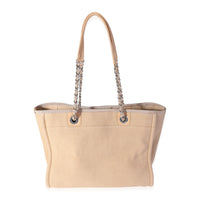 Chanel Beige Canvas Small Deauville Tote