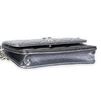 Chanel Metallic Gradient Quilted Lambskin Clutch with Chain