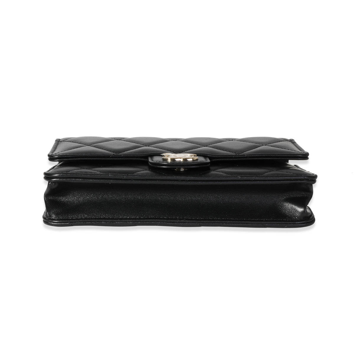 Chanel Black Lambskin Elegant Chain WOC