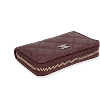 Chanel Burgundy Caviar Leather Classic Zipped Coin Purse